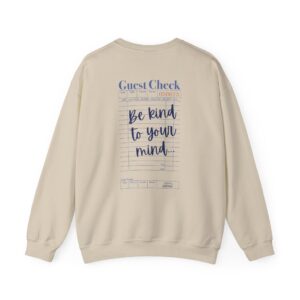 KIND MIND CHECK CREWNECK